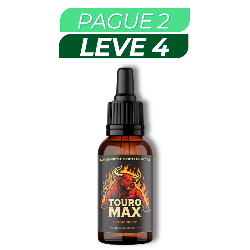 Touro Max Original 30ml - Suplemento Natural - Promoção Exclusiva + Frete Grátis