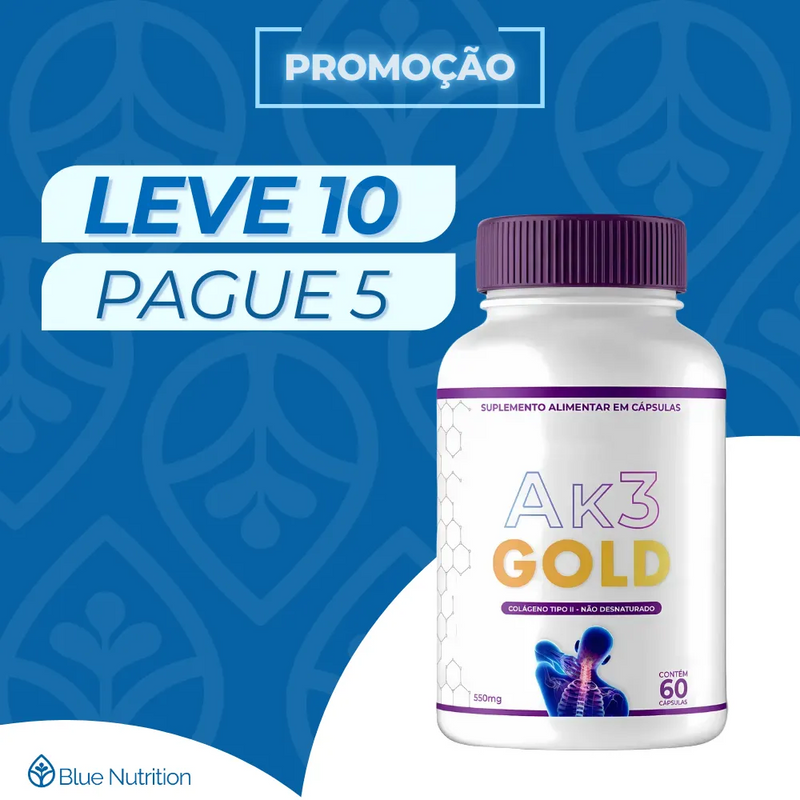 AK3 Gold Original 60cp - Suplemento Natural - Promoção Exclusiva + Frete Grátis