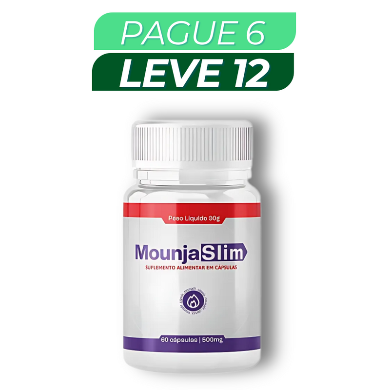 Mounja Slim Original 60cp - Suplemento Natural - Promoção Exclusiva + Frete Grátis