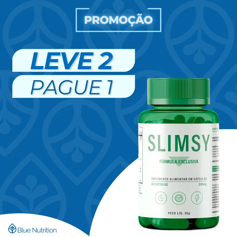 Slimsy Original 60cp - Suplemento Natural - Promoção Exclusiva + Frete Grátis