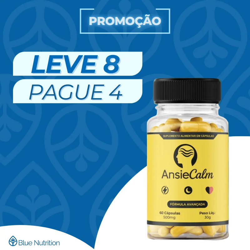 AnsieCalm Original 60cp - Suplemento Natural - Promoção Exclusiva + Frete Grátis