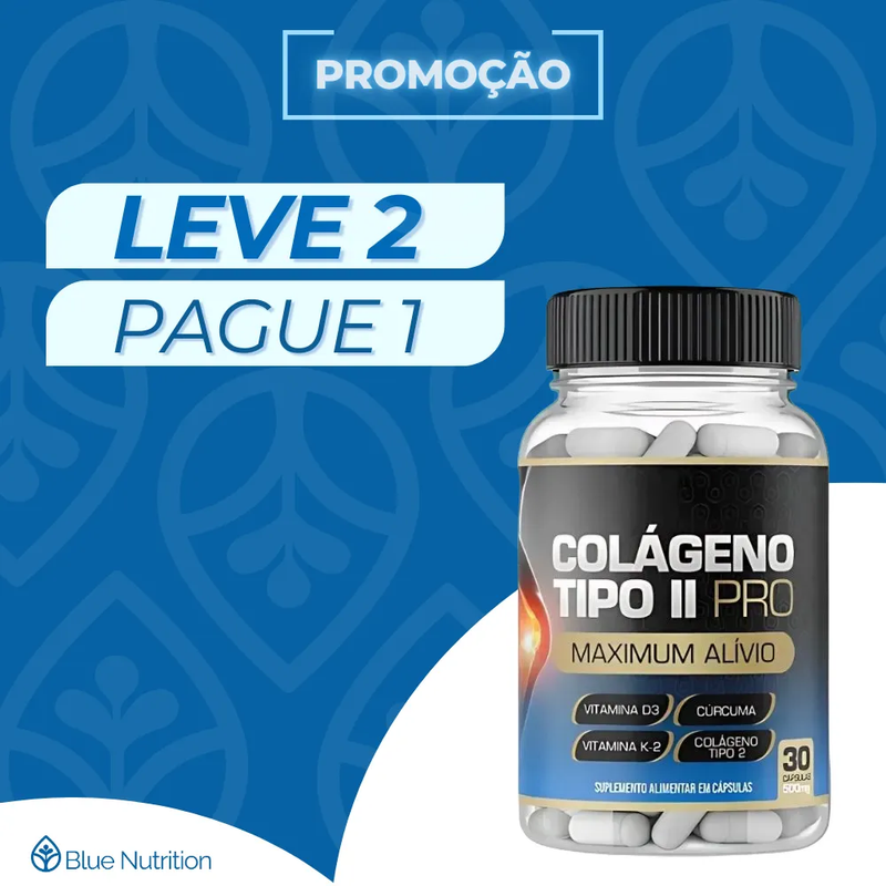 Colágeno Tipo II PRO Original 30cp - Suplemento Natural - Promoção Exclusiva + Frete Grátis