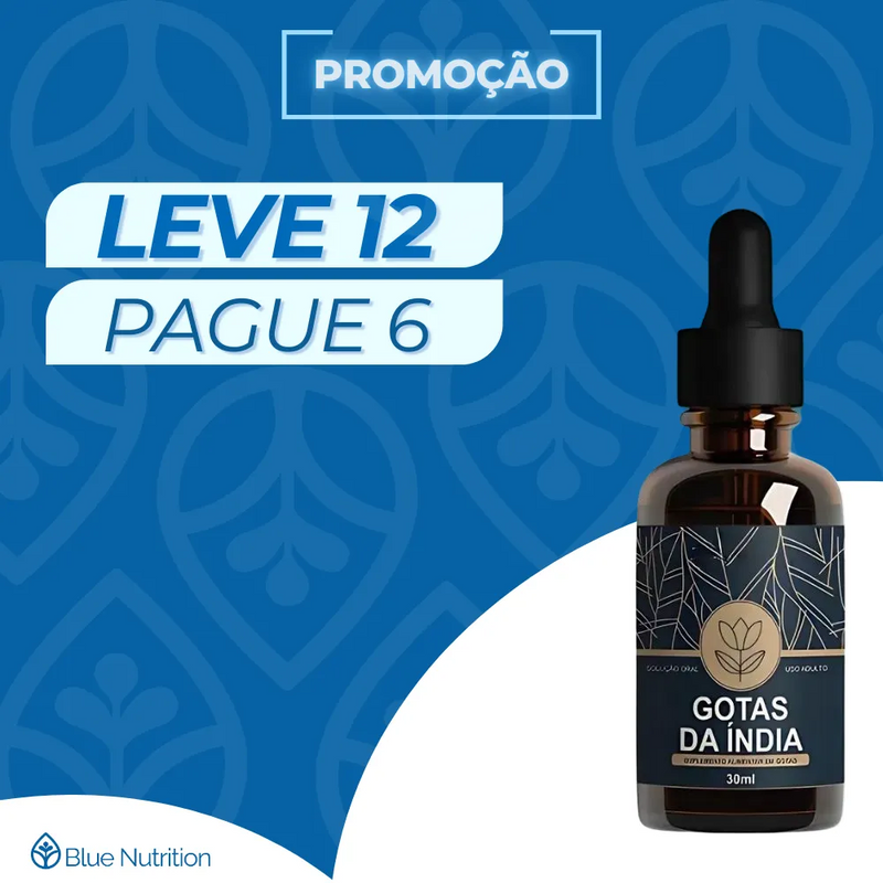 Gotas da Índia Original 30ml - Suplemento Natural - Promoção Exclusiva + Frete Grátis